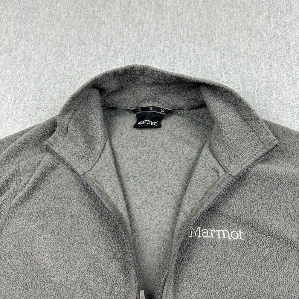 Marmot‎ Sweater Mens Small Gray 1/2 Zip Rocklin Fleece Pullover Knit Outdoors